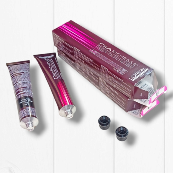 L'Oreal Professionnel DIARichesse 2 Tubes Ammonia-Free 6.34/6GC Honey Chestnut - Picture 10 of 16